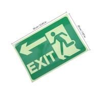 TEHAUX Exit Sign Safety Exit Signs Stickers 2 Sheets Glow the Dark Polyethylene Reflective Film, High Durability and Easy to Install for Shopping Malls and Public Places