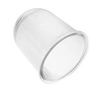 TEHAUX Explosion-Proof Glass Lamp Shade, Round Ceiling Pendant Lampshade with 160 Stripes, Protective Glass Cover for Farm and Garden Lighting