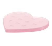 TEHAUX Eyelash Glue Drop Tool Heart-Shaped Glass Pallet Pad for Lash Extensions Salon Professional Use Grafting Eyelash Extension Pallet