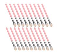 TEHAUX Eyeshadow Applicator Sticks Small Portable Makeup Brushes 20pcs with Latex Sponge Tips, Reusable Strong Powder Grasp for Precise Cosmetic for Travel and Daily Makeup Routine