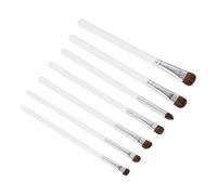 TEHAUX Eyeshadow Makeup Brush Set Lightweight and Easy to Carry 7pcs with Horsehair Bristles and Wooden Aluminium Handles for Professionals and Beginners