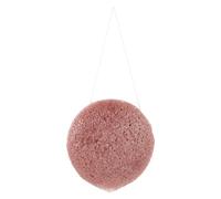 TEHAUX Facial Cleansing Sponge Pink Half-Sphere Shape, Natural Exfoliating Face Cleaning Pad for Gentle Makeup Removal and Daily Skincare