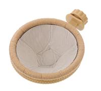 TEHAUX Felt Bird Nest Cage Accessory Hemp Rope and Plastic Stand Strong Shelter from Cold Winds for Parrots and Birds and Resting Nest