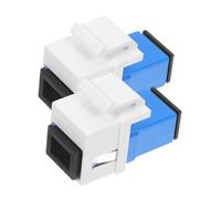 TEHAUX Fiber Optic Module Adapter Precision Design with Easy Installation 2pcs PC Material Optical Transceiver Coupler for Video Conferencing and Office Use for Professional Users