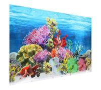 TEHAUX Fish Tank Background Sticker with Non Glare Self Adhesive Film Paper