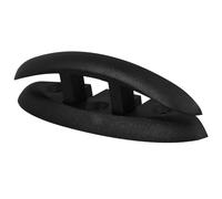 TEHAUX Flagpole Cleat Hook Boat Tie Down Hook Nylon Foldable 6.5 Inch Easy to Install Replacement Boat Deck Hardware in Black for Yachts and Business Yachts