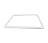 TEHAUX Floating Plant Barrier 40Cm White Plastic Reusable Feeding Ring for Fish Tanks Supporting Stable Tank Conditions and Aquatic Organism Health
