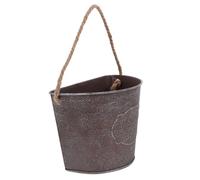 TEHAUX Flowerpot Easily Wall-mounted Flower Small Retro on Iron Size Hanging Wall Planter Plant for Display, Hung Decor Indoor Home Scene