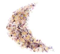 TEHAUX Fluorite Chips Stone Aquarium Vase Filler Gravel 200g Versatile Use for Fish Tank and Home Decor Terrarium Supplies Drainage Improvement