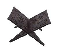 TEHAUX Foldable Wooden Quran Book Stand Holder Adjustable Angle Prayer Reading Display Shelf for Holy Bible Magazine Cookbook Decorative Muslim Desk Organizer