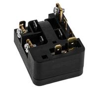 TEHAUX Freezer Compressor Parts Kit Refrigerator Compressor Start Relay Part Universal Compatibility Efficient Start up Black Plastic Metal Overload Protector for Household Cooling Units