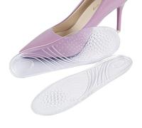 TEHAUX Gel Arch Support Insoles for Women, Invisible Silicone Foot Cushions Massaging Effect, One Pair Free Size Shoe Pads for Foot Care and Anti-Slip Comfort