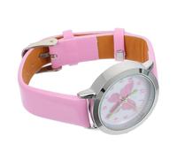 TEHAUX Girls Cartoon Watch with Butterflies Pattern, Pu Strap and Alloy Case, Dial Scale, Convenient Use for Boys and Girls to Learn Time and Watch Time the Dark