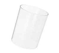 TEHAUX Glass Hurricane Candle Holder, Open Ended Candle Cylinder, Windproof Cylindrical Design, High Transparency Glass, for Home Decor and Restaurants, 4x4 Inch