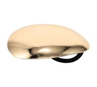 TEHAUX Golden Alloy Metal Hair Tie for Women with Oval Arch Shape, Secure Hold and Versatile Use, for Casual and Formal Occasions a Stylish High Ponytail Accessory