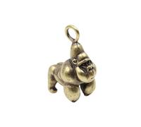 TEHAUX Golden Brass Gorilla Shape Hanging Charm Pendant Key Ring Pendant for DIY Jewelry Making and Cosplay Style Costume Decorative Accessories with Unique Creative Design
