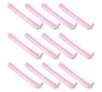 TEHAUX Hair Curling Dual-Color Perm Rods 12Pcs Plastic Cold Wave Curling Tools for DIY Styling and Barber Use Suitable for Hair Lengths