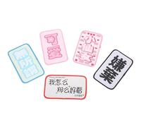 TEHAUX Hair Pad for Makeup and Facial Cleansing Hair Bang Stickers 5pcs in Polyester Easy to Patch and Hold Fringe in Place for Daily Use