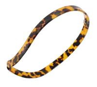 TEHAUX Hairband Wide Acetate Headband Korean Style Fashion Delicate Comfortable Wearing Well Fixed on Head Women Indoor Work Multi Leopard Pattern