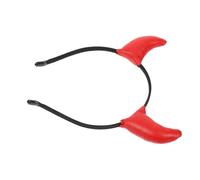 TEHAUX Halloween Devil's Horn Headbands Party Cosplay Costume Accessory with Comfortable Leather Material and Unique Red Design for Cosplay Parties and Carnivals