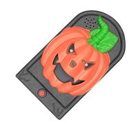 TEHAUX Halloween Luminous Pumpkin Doorbell Prop with Light and Sound for Haunted House Party Decoration for Halloween Costume Parties Bars and Themed Events Battery Not Included