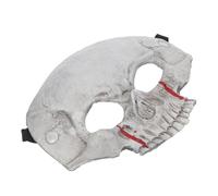 TEHAUX Halloween Skull Half Face Mask Foam Skeleton Costume Mask for Masquerade Party Cosplay Horror Halloween Props