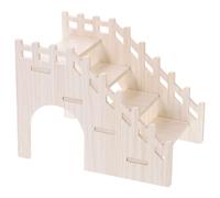TEHAUX Hamster Toy Ladder Wood Climbing Platform for Dwarf Hamster Hideout Bathroom Small Pet Toys