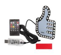 TEHAUX Hand Gesture Controlled LED Car Finger Light Multi-Functional Warning Sign for Vehicle Rear-End Collision Prevention