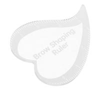 TEHAUX Heart Shaped Eyebrow Shaping Stencil Ruler for Accurate and User Friendly Makeup Drawing Guide, Plastic 5.30x4.20x0.15cm, for Studio Use and Beginners
