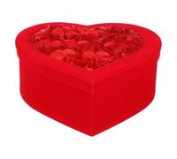 TEHAUX Heart Shaped Valentine’s Day Box Medium 23x21x9cm Red Paper Box with Lid for Candy, Cookies, and Flower Arrangements - Heart Treat Packaging for Parties and Weddings