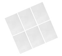 TEHAUX Heat Shrinkable Sheets for Heat Shrink Crafts and Making Keychains Stimulate Imagination and Not Easy to Deform Translucent White 6pcs Made of Bops Material