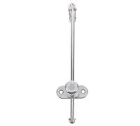 TEHAUX Heavy Duty Aluminum Alloy Sliding Glass Door Security Bar with Adjustable Length and Open Window Restrictor for Industrial Machinery and Furniture Doors, Smooth Controlled Movement