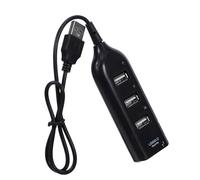 TEHAUX Hub Splitter Portable with High-speed Data Expansion USB 2.0 4 Ports Abs Material Compatible with Windows Xp/vista/7/8 for Computer and Laptop for Office and Home Use
