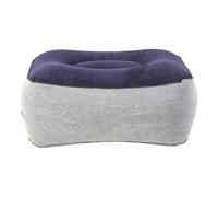 TEHAUX Inflatable Footrest Cushion with Soft Touch and Leakproof Design, PVC+Flocking Material, Rectangular Shape, for Travel and Vehicle Use, Portable Foot Rest Pad for Relaxing Feet