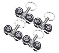 TEHAUX Infusion Rail Accessories 4pcs with Precision Engineering Portable Infusion Pulley Parts Made of Metal and Easy Installation for Healthcare Setting Use