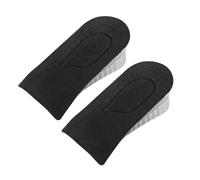 TEHAUX Invisible Height Increase Insoles Black Silicone and Plush Shoe Lift Insoles with Comfortable Feet Touch and High Resilience for Men and Women for Exercise and Relaxation Shoes