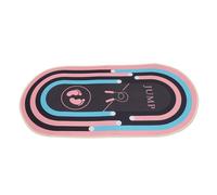 TEHAUX Jump Rope Workout Mat Shock-absorbing Mat for Exercise Equipment, Oval Polyester and Silicone, Portable, for Jumping Rope and Jump Training Sessions