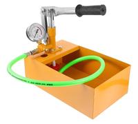 TEHAUX Kg Manual Pressure Test Pump with Large Dial Gauge and Aluminium Copper Construction, Reading Color Style for Water and Hydraulic Oil Suitable for Industrial and Plumbing