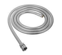 TEHAUX Kitchen Tap Pull Out Hose Replacement in Stainless Steel with 2m Length, Resistant to High Pressure and Temperature, Featuring a Sturdy Leather Pad, for Easy Installation