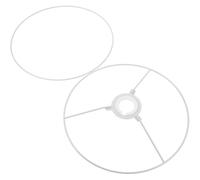 TEHAUX Lamp Shade Ring 2PCS 25cm Metal Wire Shade Lampshade Ring Support for DIY Lamp Projects