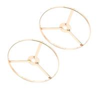 TEHAUX Lampshade Frame Wire 2Pcs Iron Holder Rings 15Cm Diameter for Table and Pendant Lamps DIY Lamp Shade Making Home Office Lighting