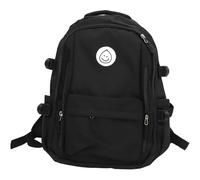 TEHAUX Large Capacity Student Backpack for School Teens and, Black Sturdy Schoolbag Multiple Compartments, Suitable for Middle and Primary School Students