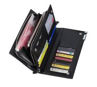 TEHAUX Large Capacity Wallet Storage Wallet Stylish Pu Leather Multifunctional Securely Stores Cash and Cards Men Gift for Birthdays 7.68x4.13x1.38 Inch