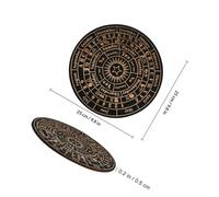 TEHAUX Large Wooden Divination Pendulum Board Tarot Spirit Board for Witchcraft Supplies with Crystal, Suitable for Spiritual and Metaphysical Practices