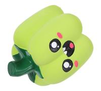 TEHAUX Latex 5 Pcs Vegetable Face Squeaky Dog Sturdy Rubber Chew Tear-resistant Teething Aid for Small Dogs and Puppies Pet Supplies