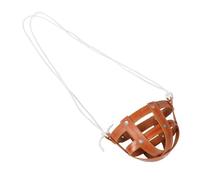 TEHAUX Leather Horse Mouth Mask Anti-bite Breathable Muzzle with Fit for Cattle and Horses Lightweight Covering for Safe Riding and Comfortable Breathing