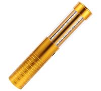 TEHAUX Led Glow Stick Flashing Light Bar Rechargeable Fluorescent Glow Stick for Nightclub Concerts and Bars, Metal Gold White Light with Strobe Effect, Set