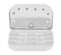 TEHAUX LED Light Eyelash Box False Eyelash Case 11X7X2Cm Flip-Top Design Lightweight Plastic Storage for Professional Beauty Salons and Personal Use