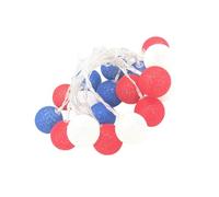 TEHAUX LED String Light with Red White Blue Star Design, Waterproof Iron Material, for Independence Day Festive Places and Election Day Parties, Comfortable and Sturdy Outdoor Decorative
