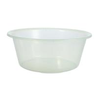TEHAUX Light Green Plastic Wash Basin for Foot Soak and Laundry, Childsafe Lightweight round Tub Suitable for Home and Camping Use with Minimalist Modern Design